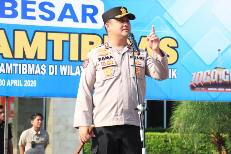 Peringatan May Day di Stadion Gejos Berjalan Kondusif, Kapolres Gresik Apresiasi Elemen Buruh