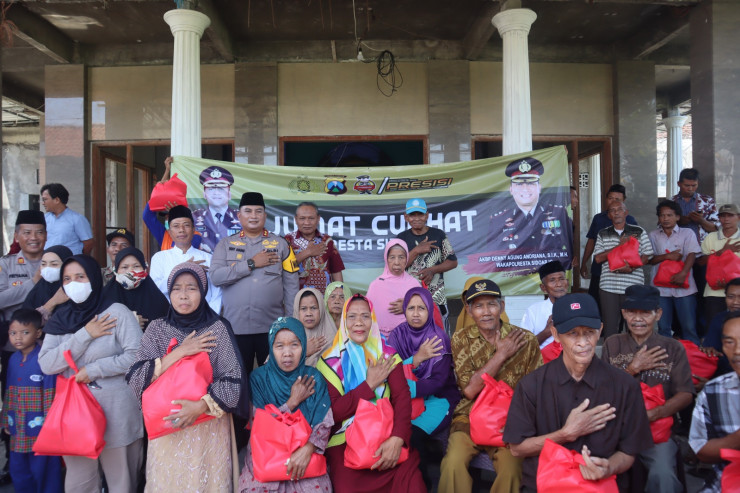 Jumat Curhat, Wakapolresta Sidoarjo Ajak Warga Guyub Rukun Jelang Pemilu