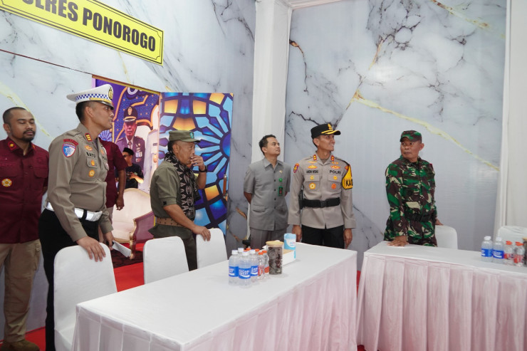 Polres Ponorogo Siapkan Posyan Fasilitas Lengkap dari Pijat Hingga Bengkel Gratis Bagi Pemudik