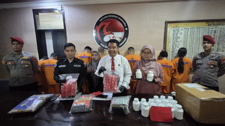 Semangat Sumpah Pemuda Polresta Banyuwangi Komitmen Berantas Narkoba : Ungkap 22 Kasus Amankan 25 Tersangka