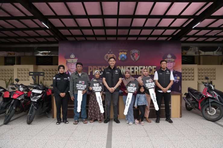 Gratis Polres Kediri Kota Temukan dan Kembalikan Motor Hilang kepada Pemiliknya