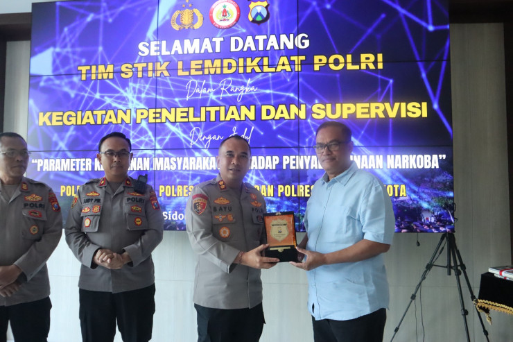 STIK Lemdiklat Polri Teliti Parameter Masyarakat terhadap Narkoba di Polresta Sidoarjo