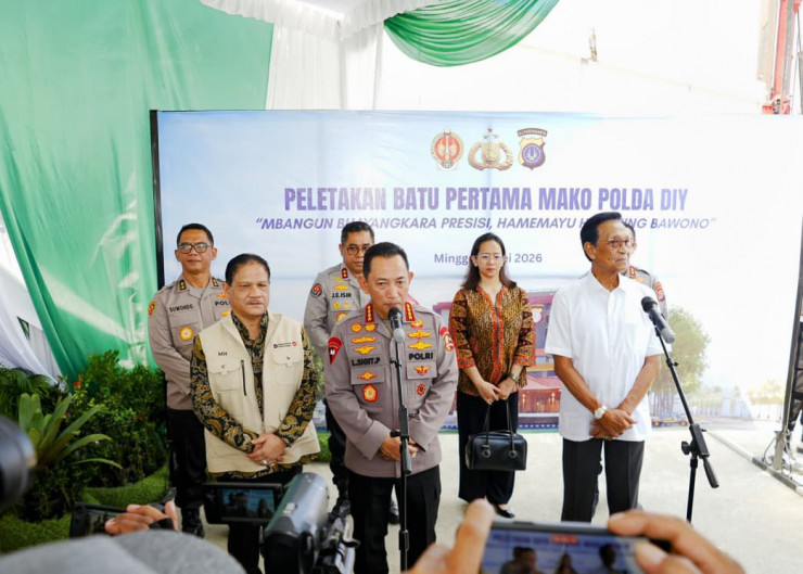 Peletakan Batu Pertama Pembangunan Mapolda DIY, Kapolri Ungkap Kedepankan 4 Konsep Smart City