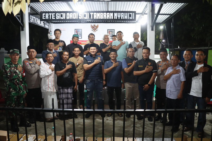 Polres Magetan Maksimalkan Satkamling, Ronda Malam Jaga Lingkungan
