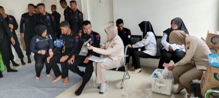 Polresta Sidoarjo Gelar Pemeriksaan Kesehatan Petugas Pemilu 2024