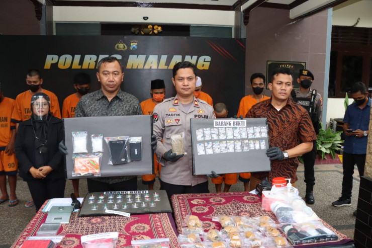 Tiga Pekan, Polres Malang Selesaikan 14 Kasus Narkotika