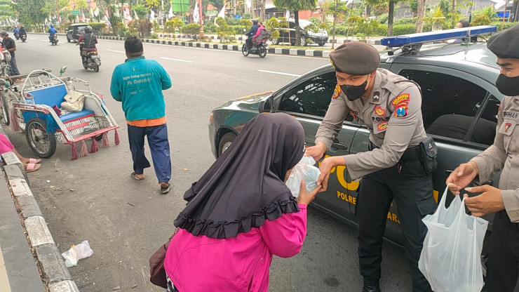 Sat Samapta Polresta Sidoarjo Turun ke Jalan Lakukan Hal Ini