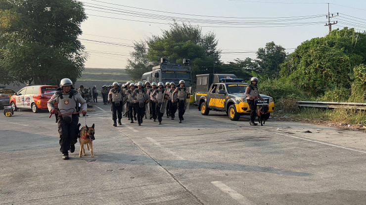 Polresta Sidoarjo Gelar Latihan Pengamanan Pilkada 2024