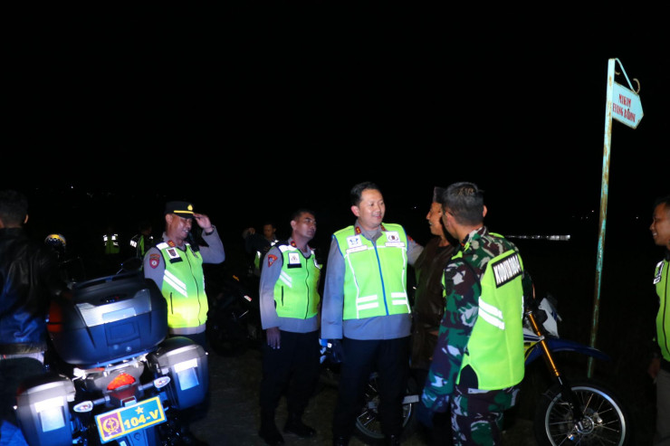 Patroli Bermotor Sinergitas TNI–Polri Amankan Malam 1 Suro di Kabupaten Magetan