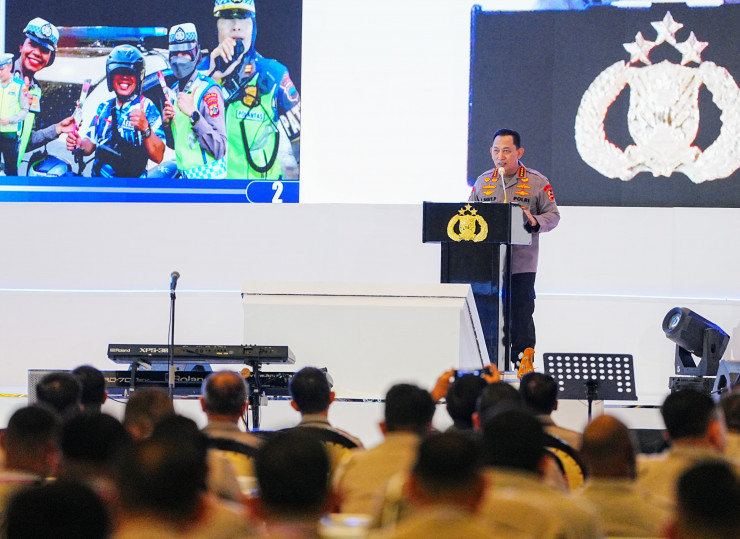 Buka Rakernis Fungsi Lantas, Kapolri Minta Optimalisasi Pelayanan Masyarakat
