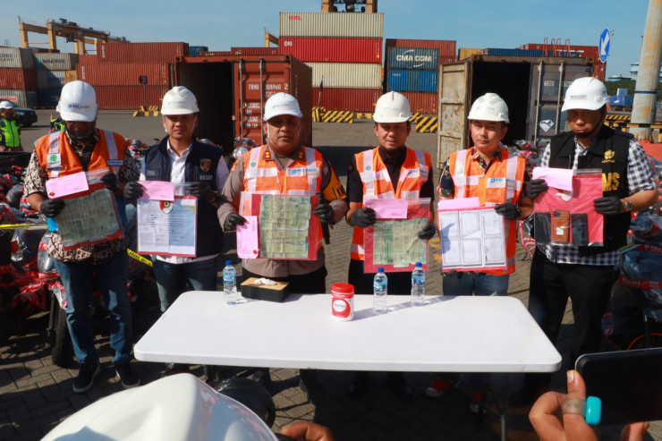 Polres Tanjungperak Berhasil Gagalkan Pengiriman Ranmor Ilegal ke Timor Leste