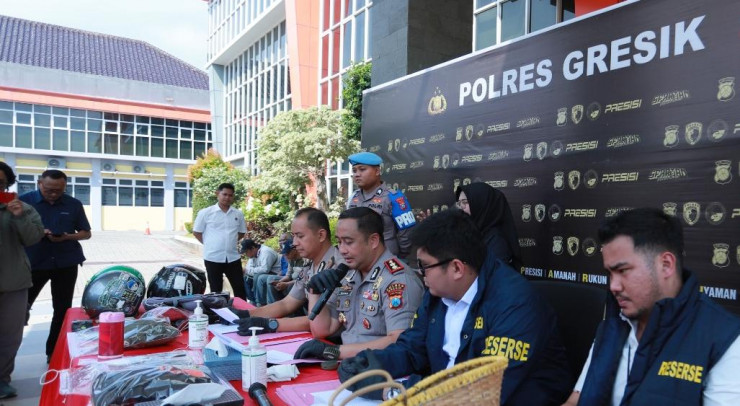Gerak Cepat Polres Gresik Amankan 8 Oknum Suporter Terlibat Pengeroyokan