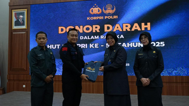 Kabid Kesjas Korbrimob Polri Pimpin Kegiatan Donor Darah Peringati HUT Ke-54 KORPRI Polri Tahun 2025