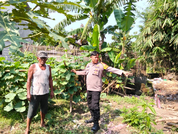 Aiptu Iswandi Sambangi Petani Mandiri Dukung Ketahanan Pangan