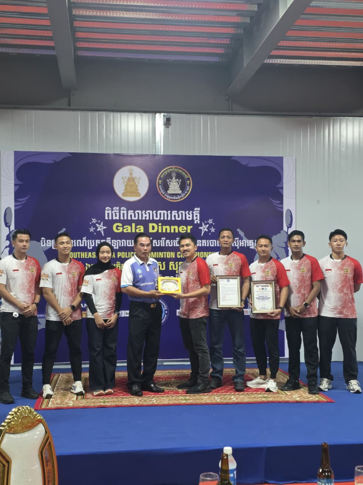 Tim Bulutangkis Polri Raih 4 Medali Emas dan 2 Perak SEA Police Badminton Championship 2026 di Kamboja